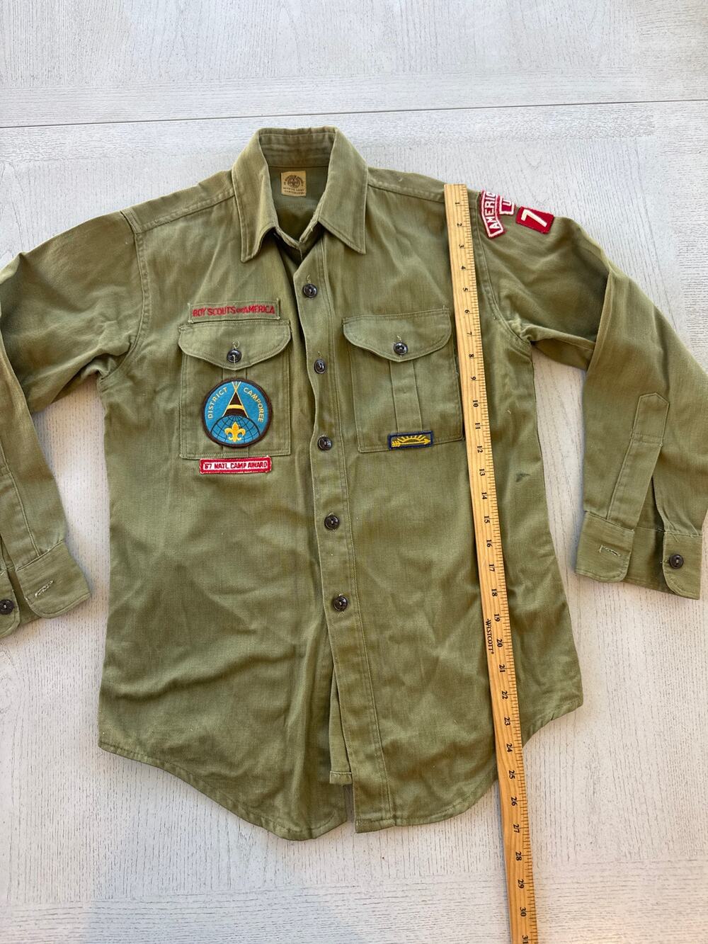 Vintage 1967 Boy Scouts of America Uniform USA Americana 60s Utah Gold Quill